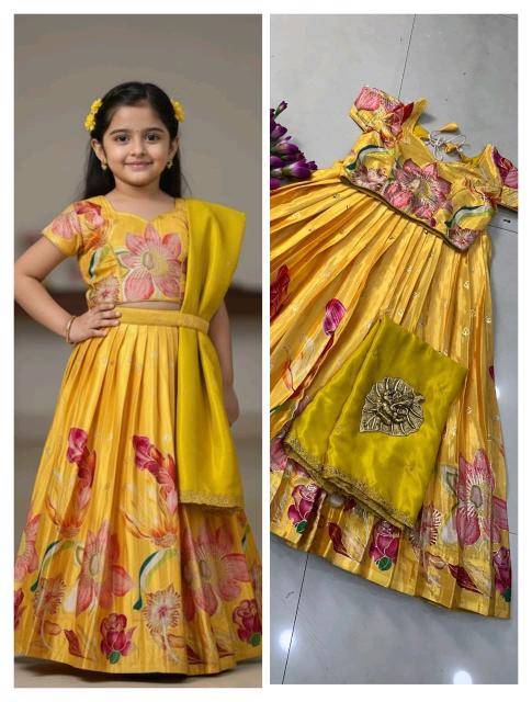 kids lehenga chinon Kids clothing manufacturer in Bangalore